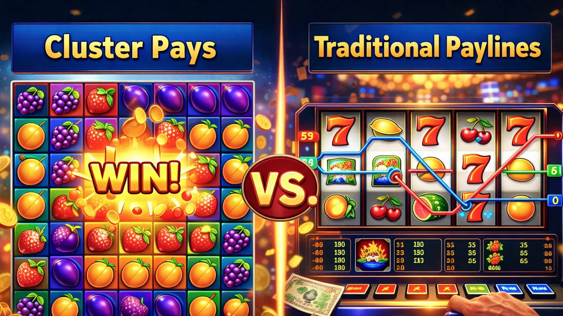 Cluster Pays vs Traditional Paylines