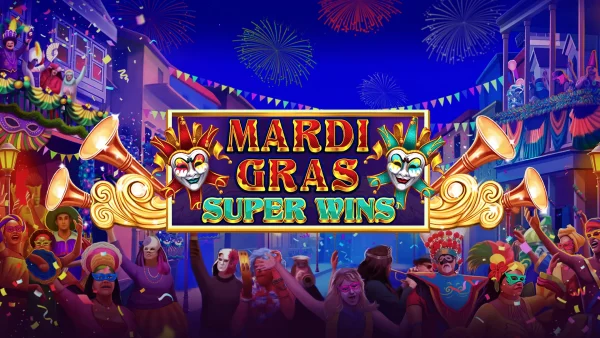 Mardi Gras Super Wins Banner