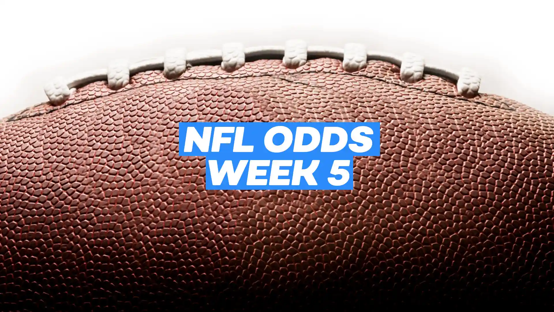 NFL Week 5 Odds and Betting Lines Bovada Sportsbook