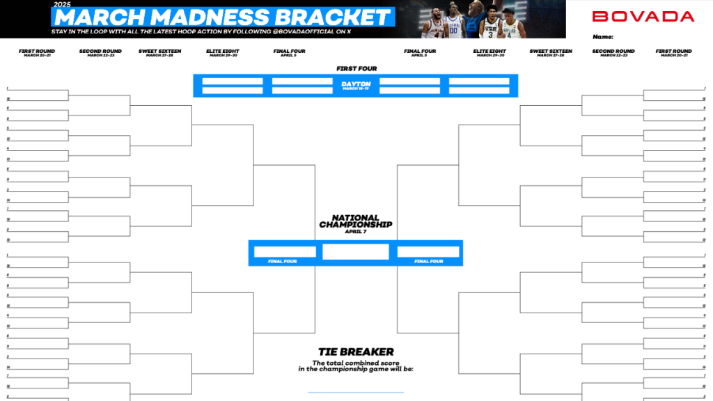 march madness bracket downloadable free